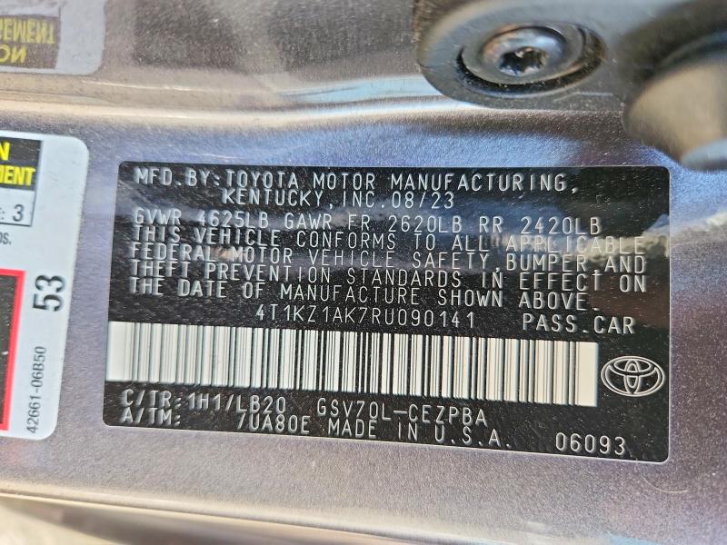 Продаж на аукціоні авто 2024 Toyota Camry, vin: 4T1KZ1AK7RU090141, номер лоту: 68378936