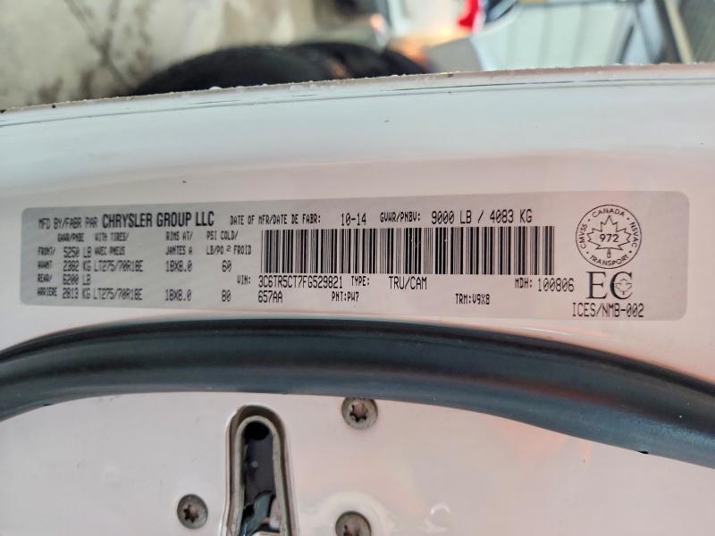 Продаж на аукціоні авто 2015 Ram 2500, vin: 3C6TR5CT7FG529821, номер лоту: 70064966