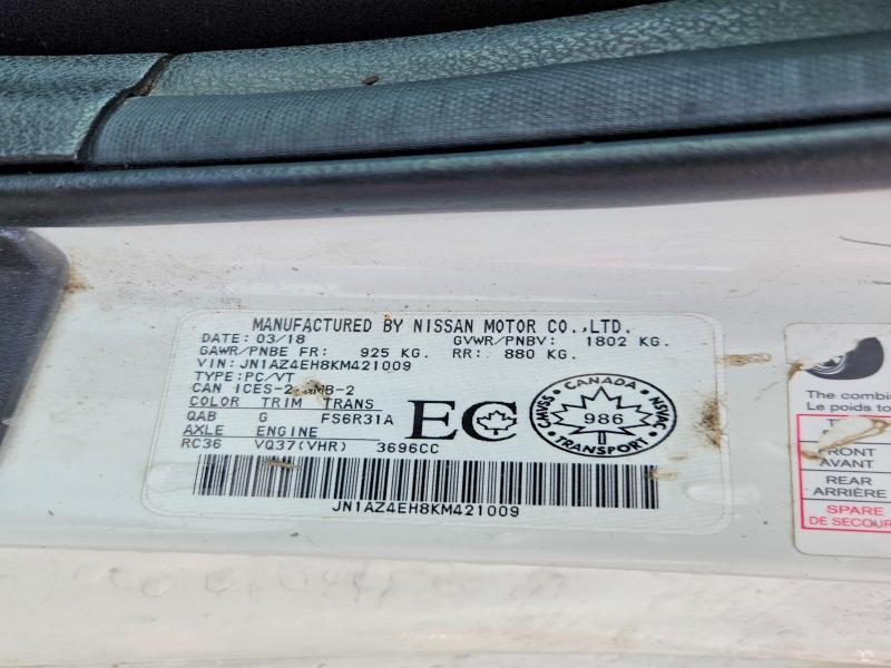 Продажа на аукционе авто 2019 Nissan 370z, vin: JN1AZ4EH8KM421009, номер лота: 68968566