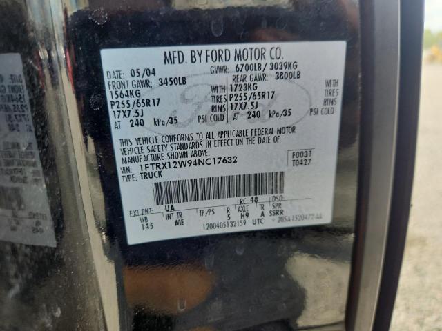 Aukcja sprzedaży 2004 Ford F150, vin: 1FTRX12W94NC17632, numer aukcji: 67951866