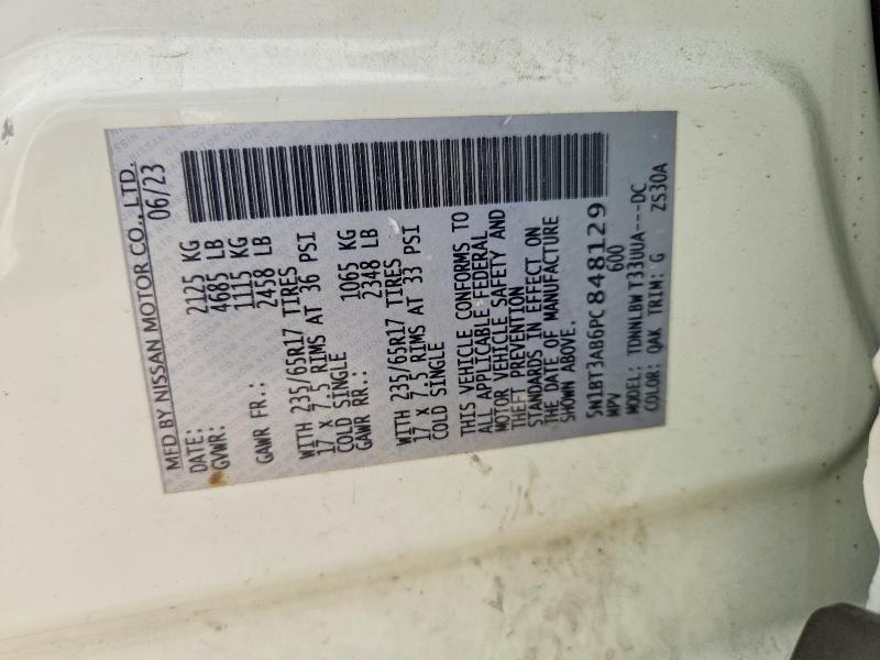 Aukcja sprzedaży 2023 Nissan Rogue, vin: 5N1BT3AB6PC848129, numer aukcji: 70767046