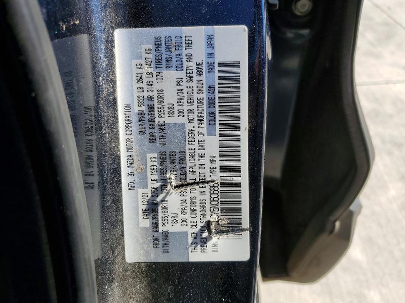 69617116 :رقم المزاد ، JM3TCBCY5N0606863 vin ، 2022 Mazda Cx-9 مزاد بيع