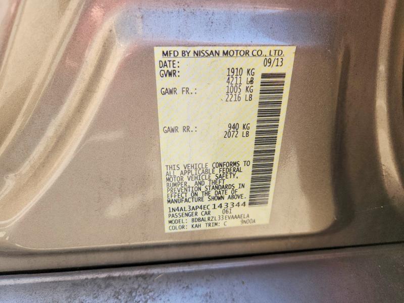 Aukcja sprzedaży 2014 Nissan Altima, vin: 1N4AL3AP4EC143344, numer aukcji: 69082336
