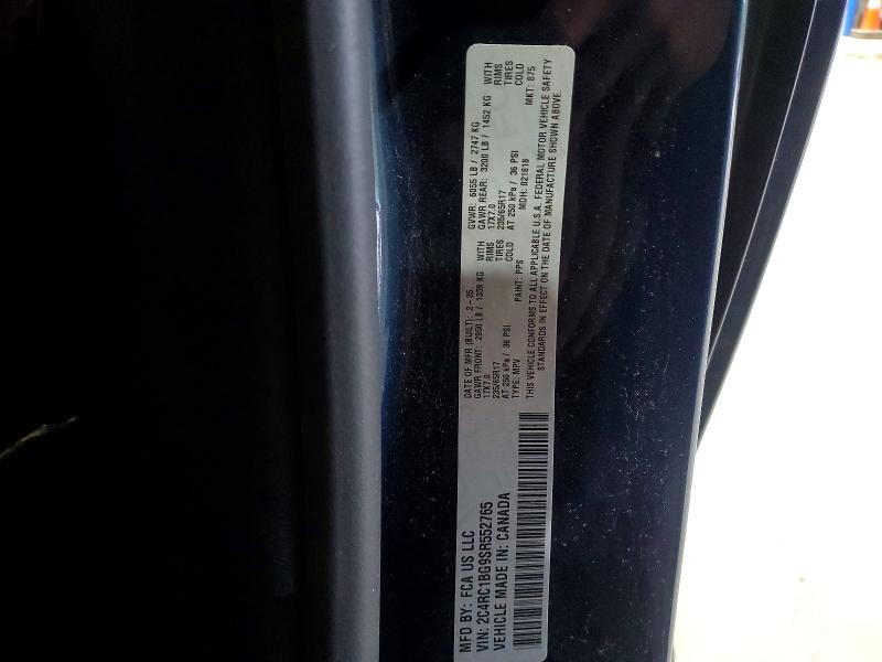 Aukcja sprzedaży 2025 Chrysler Pacifica, vin: 2C4RC1BG9SR552765, numer aukcji: 68128086