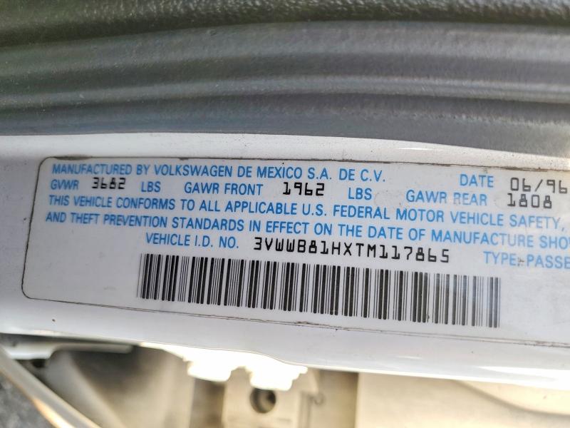 Продаж на аукціоні авто 1996 Volkswagen Jetta, vin: 3VWWB81HXTM117865, номер лоту: 67192216