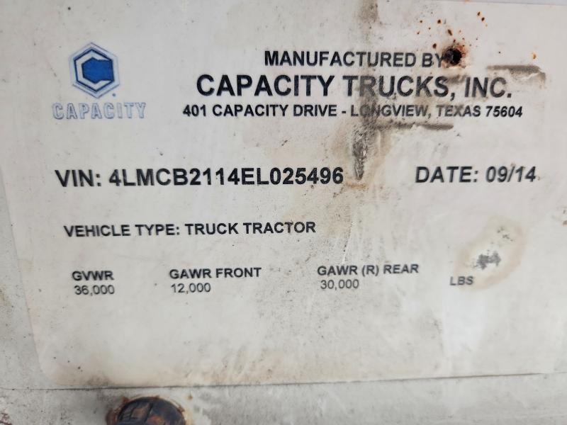 2014 Capacity Of Texas Tj7000 მანქანა იყიდება აუქციონზე, vin: 4LMCB2114EL025496, აუქციონის ნომერი: 67460996