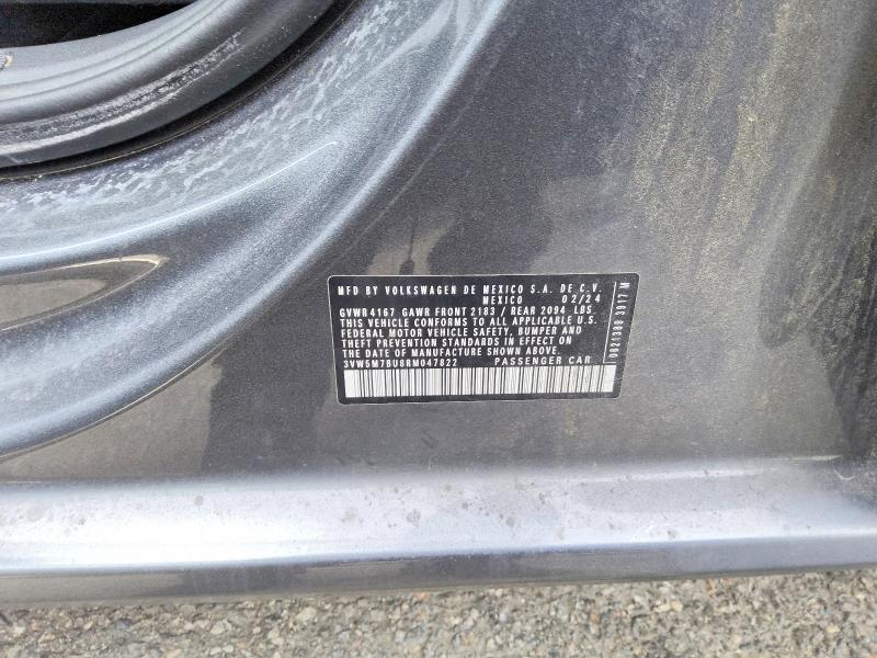 Продажа на аукционе авто 2024 Volkswagen Jetta, vin: 3VW5M7BU8RM047822, номер лота: 70426136