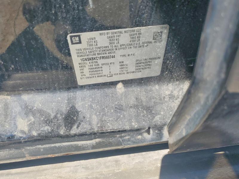 Aukcja sprzedaży 2015 Chevrolet Tahoe, vin: 1GNSKBKC1FR568744, numer aukcji: 70546806
