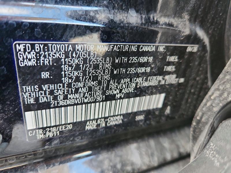Aukcja sprzedaży 2026 Toyota Rav4, vin: 2T36DRBV0TW007901, numer aukcji: 68393856