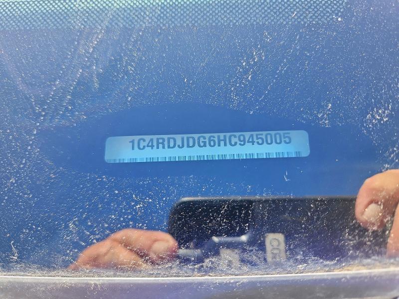 62989776 :رقم المزاد ، 1C4RDJDG6HC945005 vin ، 2017 Dodge Durango مزاد بيع