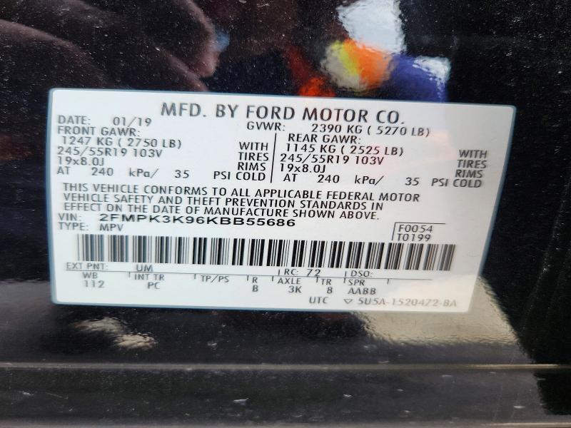 Продажа на аукционе авто 2019 Ford Edge, vin: 2FMPK3K96KBB55686, номер лота: 67667086