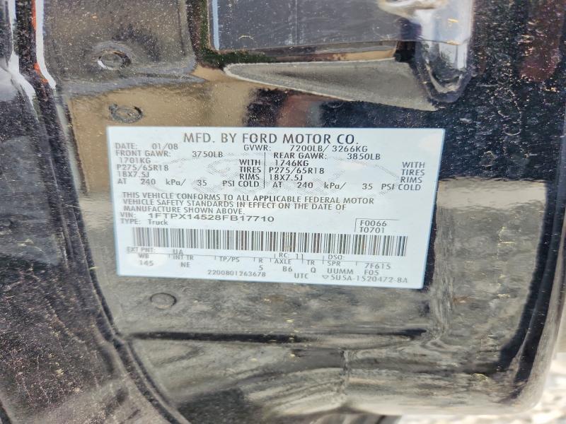Продаж на аукціоні авто 2008 Ford F150, vin: 1FTPX14528FB17710, номер лоту: 68159596