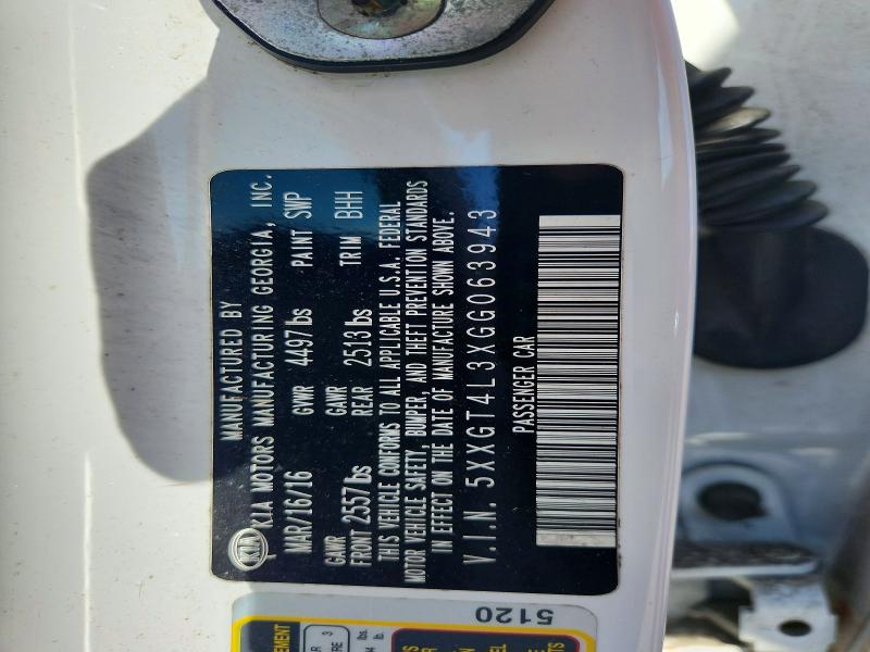 2016 Kia Optima მანქანა იყიდება აუქციონზე, vin: 5XXGT4L3XGG063943, აუქციონის ნომერი: 67339006