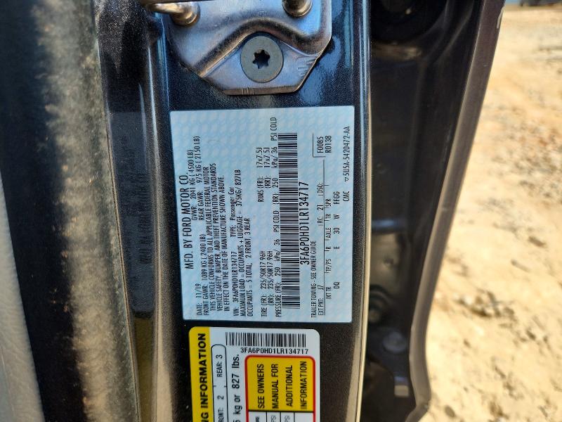 Продаж на аукціоні авто 2020 Ford Fusion, vin: 3FA6P0HD1LR134717, номер лоту: 69307516