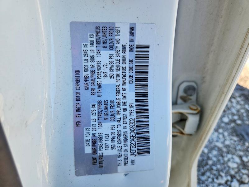 2014 Mazda Cx-9 მანქანა იყიდება აუქციონზე, vin: JM3TB2CA9E0428302, აუქციონის ნომერი: 70414996