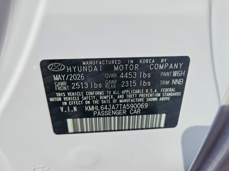 Продажа на аукционе авто 2026 Hyundai Sonata, vin: KMHL64JA7TA590069, номер лота: 67313516