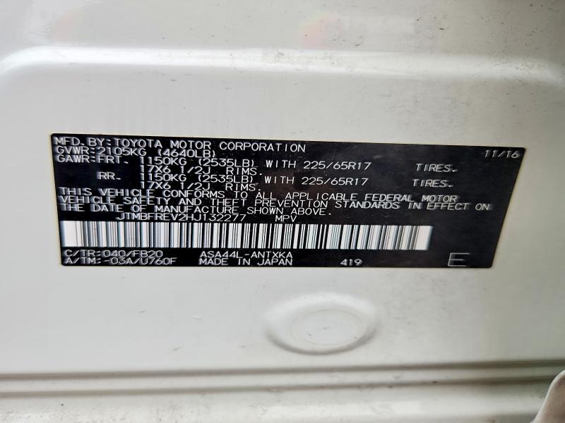 Продаж на аукціоні авто 2017 Toyota Rav4, vin: JTMBFREV2HJ132277, номер лоту: 71286076