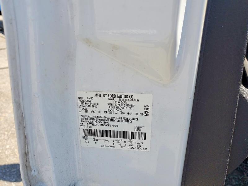 2013 Ford F150 მანქანა იყიდება აუქციონზე, vin: 1FTEX1CM8DKF37960, აუქციონის ნომერი: 66893466