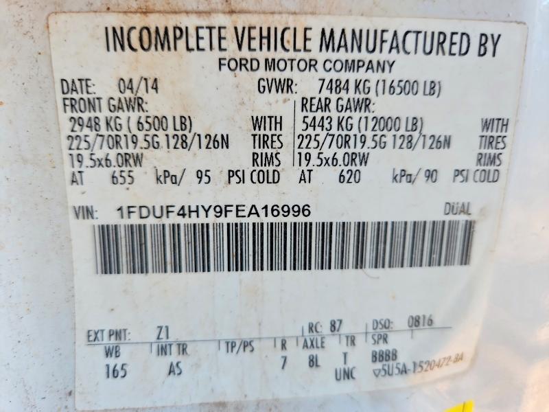 Aukcja sprzedaży 2015 Ford F450, vin: 1FDUF4HY9FEA16996, numer aukcji: 69819806
