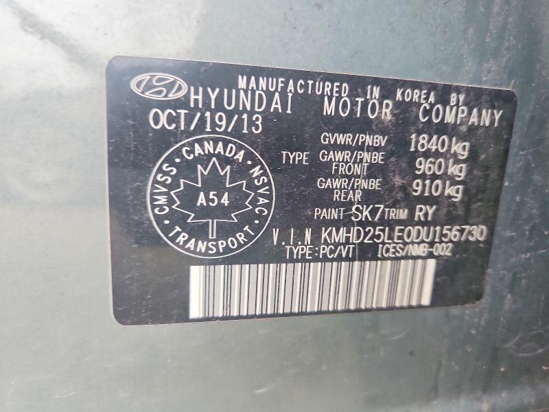Aukcja sprzedaży 2013 Hyundai Elantra Gt, vin: KMHD25LE0DU156730, numer aukcji: 70902236