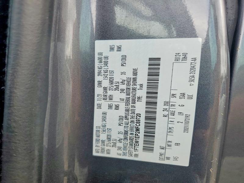 Aukcja sprzedaży 2021 Ford F150, vin: 1FTEW1EP2MFC69720, numer aukcji: 68059826