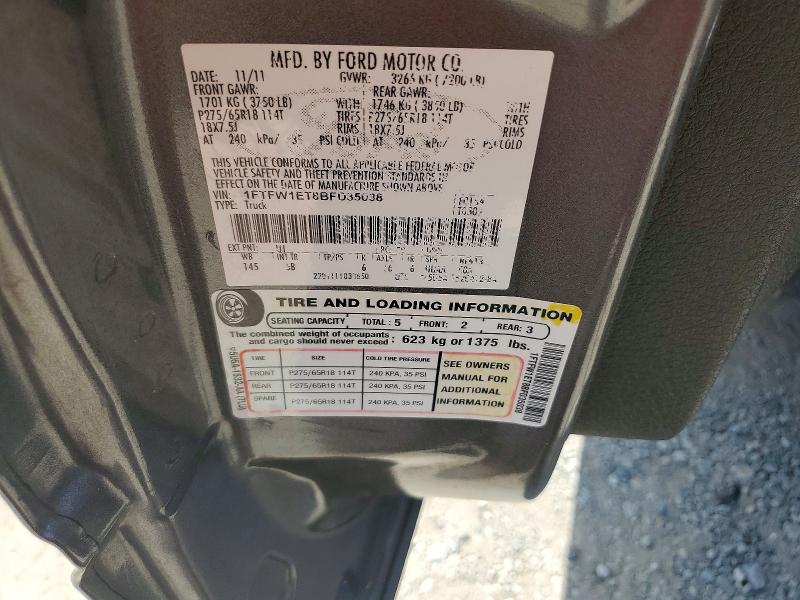 Aukcja sprzedaży 2011 Ford F150, vin: 1FTFW1ET8BFD35038, numer aukcji: 67756446