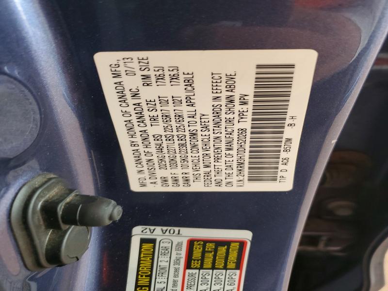 70235086 :رقم المزاد ، 2HKRM3H70DH520268 vin ، 2013 Honda Cr-v مزاد بيع