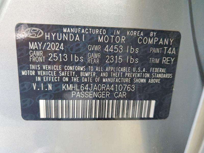 Aukcja sprzedaży 2024 Hyundai Sonata, vin: KMHL64JA0RA410763, numer aukcji: 67987976