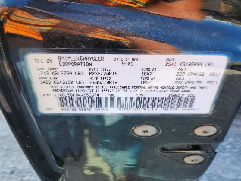 Продаж на аукціоні авто 2004 Jeep Liberty, vin: 1J4GL58K04W156674, номер лоту: 70466936