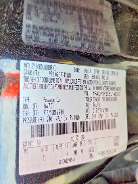 Продажа на аукционе авто 2014 Ford Focus, vin: 1FADP3F2XEL149213, номер лота: 71008046