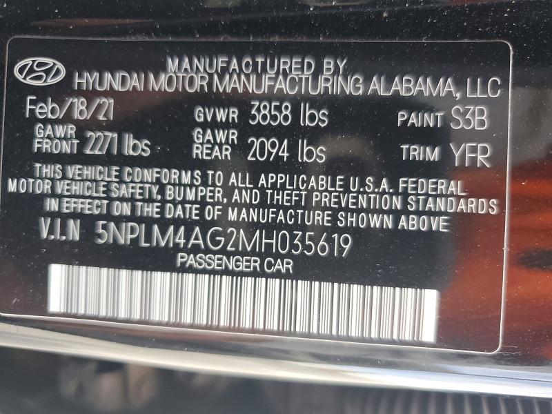 Продаж на аукціоні авто 2021 Hyundai Elantra, vin: 5NPLM4AG2MH035619, номер лоту: 68254756