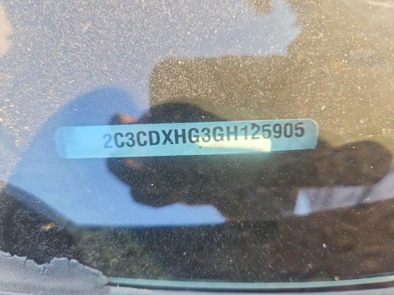 Auction sale of the 2016 Dodge Charger, vin: 2C3CDXHG3GH125905        , lot number: 67718956