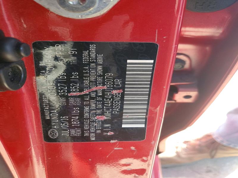 Продаж на аукціоні авто 2017 Hyundai Accent, vin: KMHCT4AE4HU186079, номер лоту: 68981996
