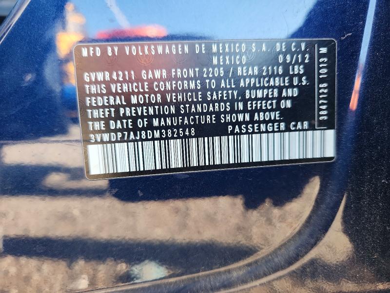 Aukcja sprzedaży 2013 Volkswagen Jetta, vin: 3VWDP7AJ8DM382548, numer aukcji: 68932056