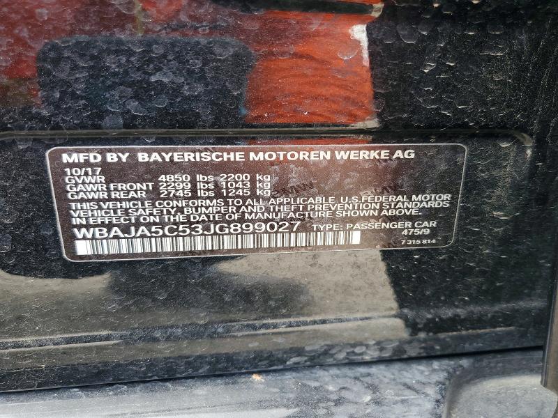 Продаж на аукціоні авто 2018 Bmw 530, vin: WBAJA5C53JG899027, номер лоту: 69024746