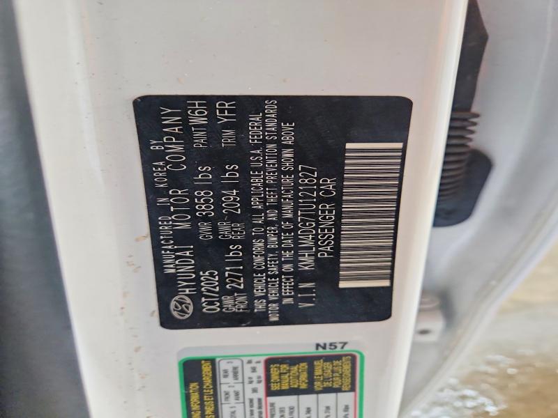 71056226 :رقم المزاد ، KMHLM4DG7TU121827 vin ، 2026 Hyundai Elantra مزاد بيع