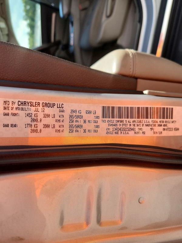 2011 Dodge Durango მანქანა იყიდება აუქციონზე, vin: 1D4RD2GG5BC615870, აუქციონის ნომერი: 68257936