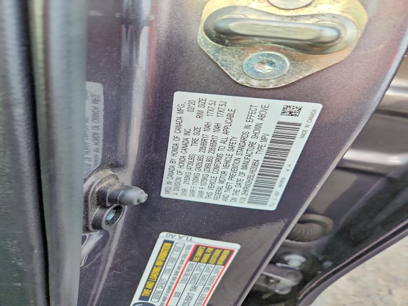 2020 Honda Cr-v მანქანა იყიდება აუქციონზე, vin: 2HKRW2H25LH630854, აუქციონის ნომერი: 69959686