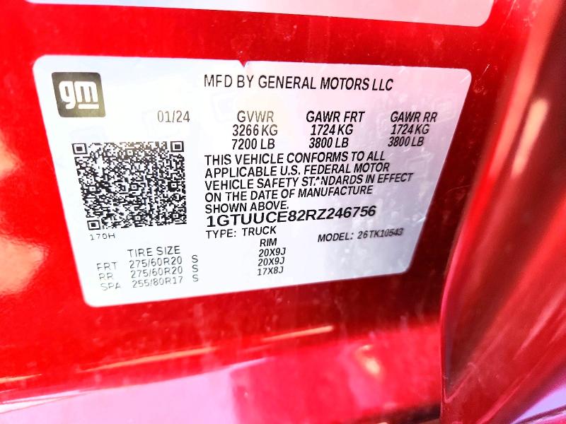 Продаж на аукціоні авто 2024 Gmc Sierra, vin: 1GTUUCE82RZ246756, номер лоту: 69303846