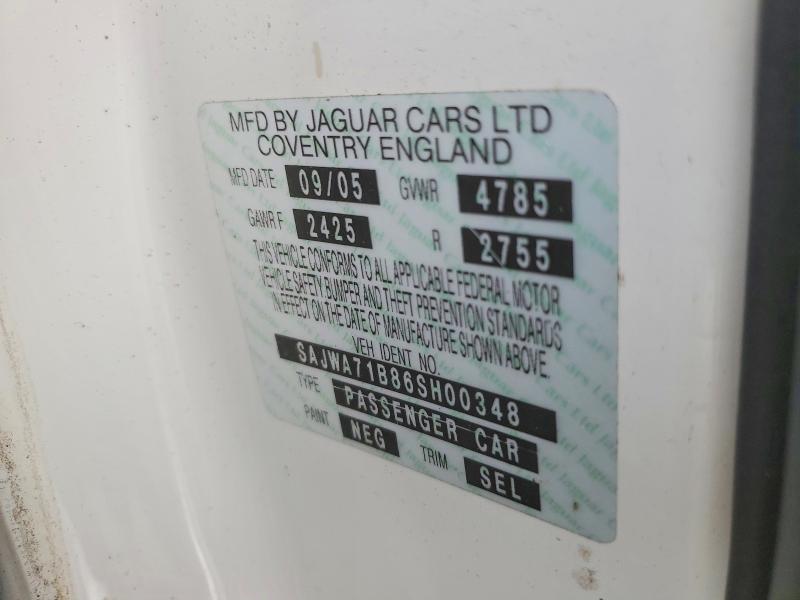 2006 Jaguar Xj8 მანქანა იყიდება აუქციონზე, vin: SAJWA71B86SH00348, აუქციონის ნომერი: 68160586