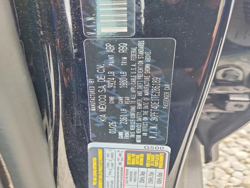 67991076 :رقم المزاد ، 3KPFT4DE1TE286189 vin ، 2026 Kia K4 مزاد بيع