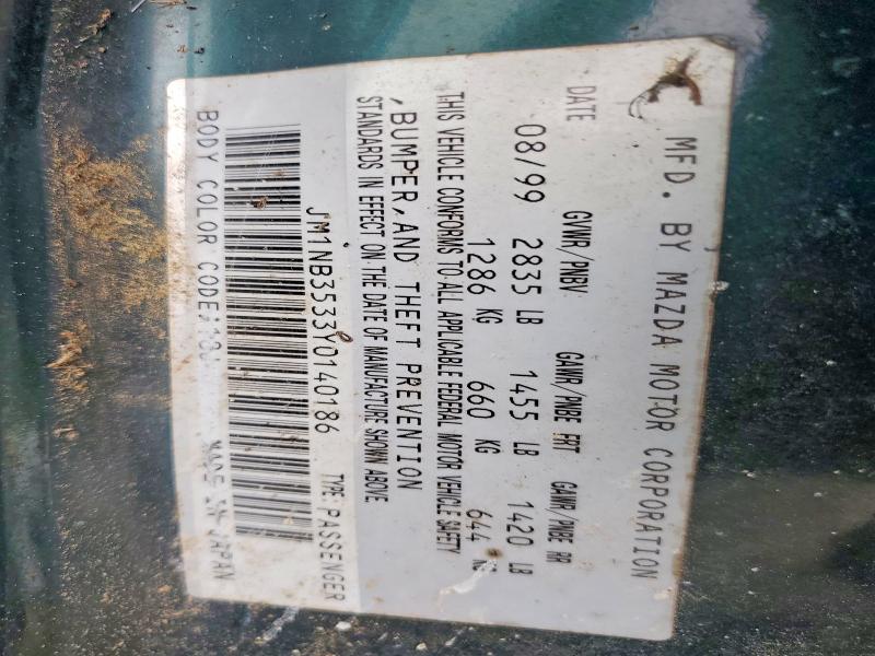 68773906 :رقم المزاد ، JM1NB3533Y0140186 vin ، 2000 Mazda Mx-5 Miata مزاد بيع