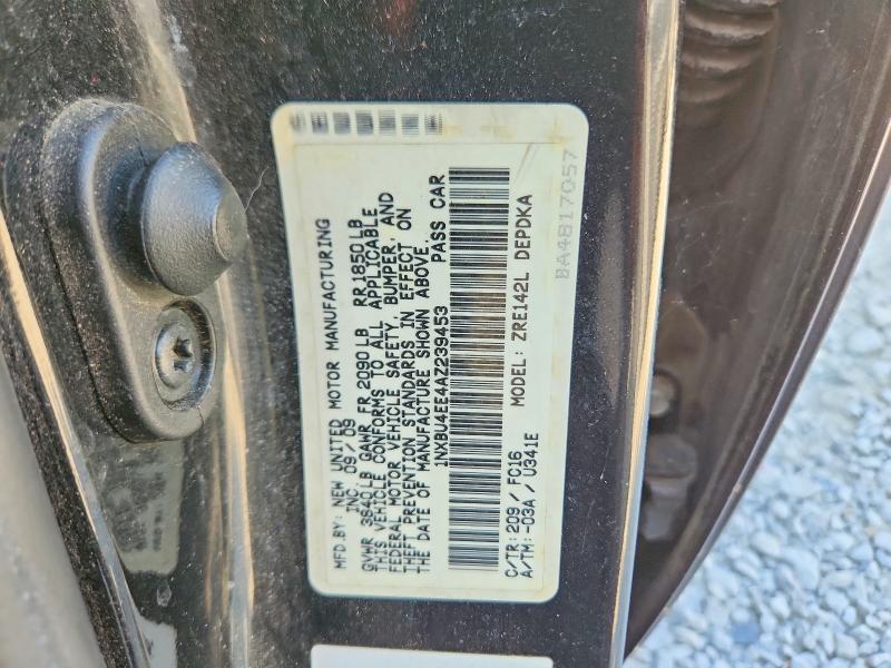 Aukcja sprzedaży 2010 Toyota Corolla, vin: 1NXBU4EE4AZ239453, numer aukcji: 66514136