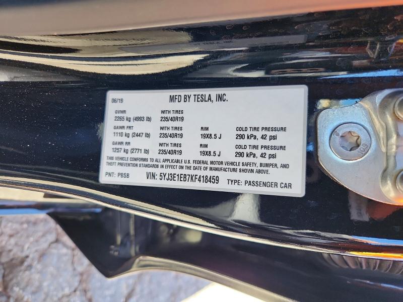 Aukcja sprzedaży 2019 Tesla Model 3, vin: 5YJ3E1EB7KF418459, numer aukcji: 66957766