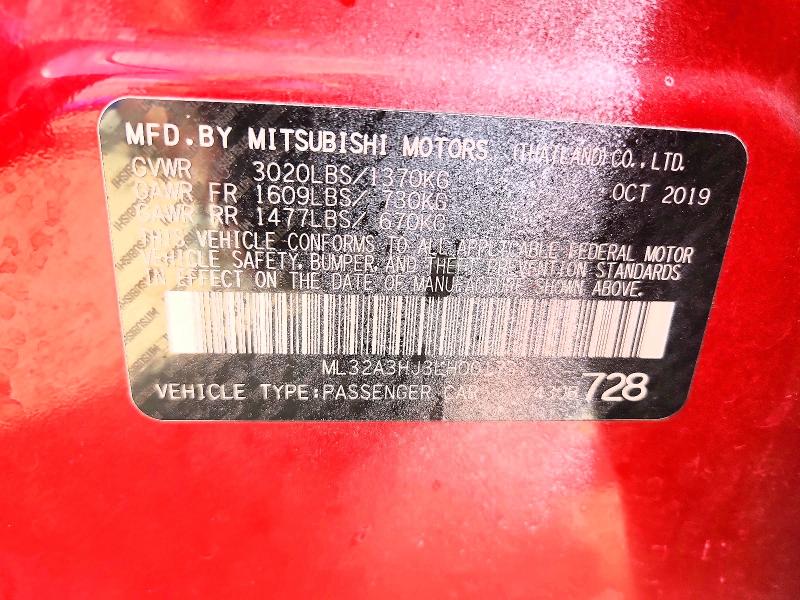 Aukcja sprzedaży 2020 Mitsubishi Mirage, vin: ML32A3HJ3LH001737, numer aukcji: 68874986
