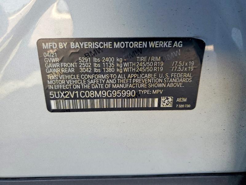 Продаж на аукціоні авто 2021 Bmw X4, vin: 5UX2V1C08M9G95990, номер лоту: 68792716