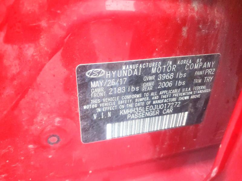 Aukcja sprzedaży 2018 Hyundai Elantra Gt, vin: KMHH35LE0JU017272, numer aukcji: 70325166