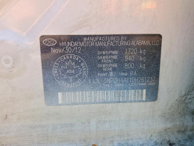 Продаж на аукціоні авто 2013 Hyundai Elantra, vin: 5NPDH4AE1DH261237, номер лоту: 70105866