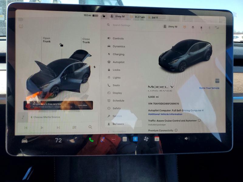 Aukcja sprzedaży 2025 Tesla Model Y, vin: 7SAYGDED6SF259570, numer aukcji: 65731436