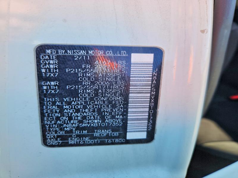Продажа на аукционе авто 2011 Nissan Juke, vin: JN8AF5MVXBT017352, номер лота: 67722876